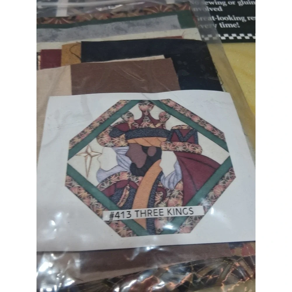 Quilt Magic No Sew Wall Hanging Kit #413 'three Kings' 12